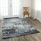 RIZZY Elite 10" x 13" Gray, Denim and Charcoal Area Rug, , large