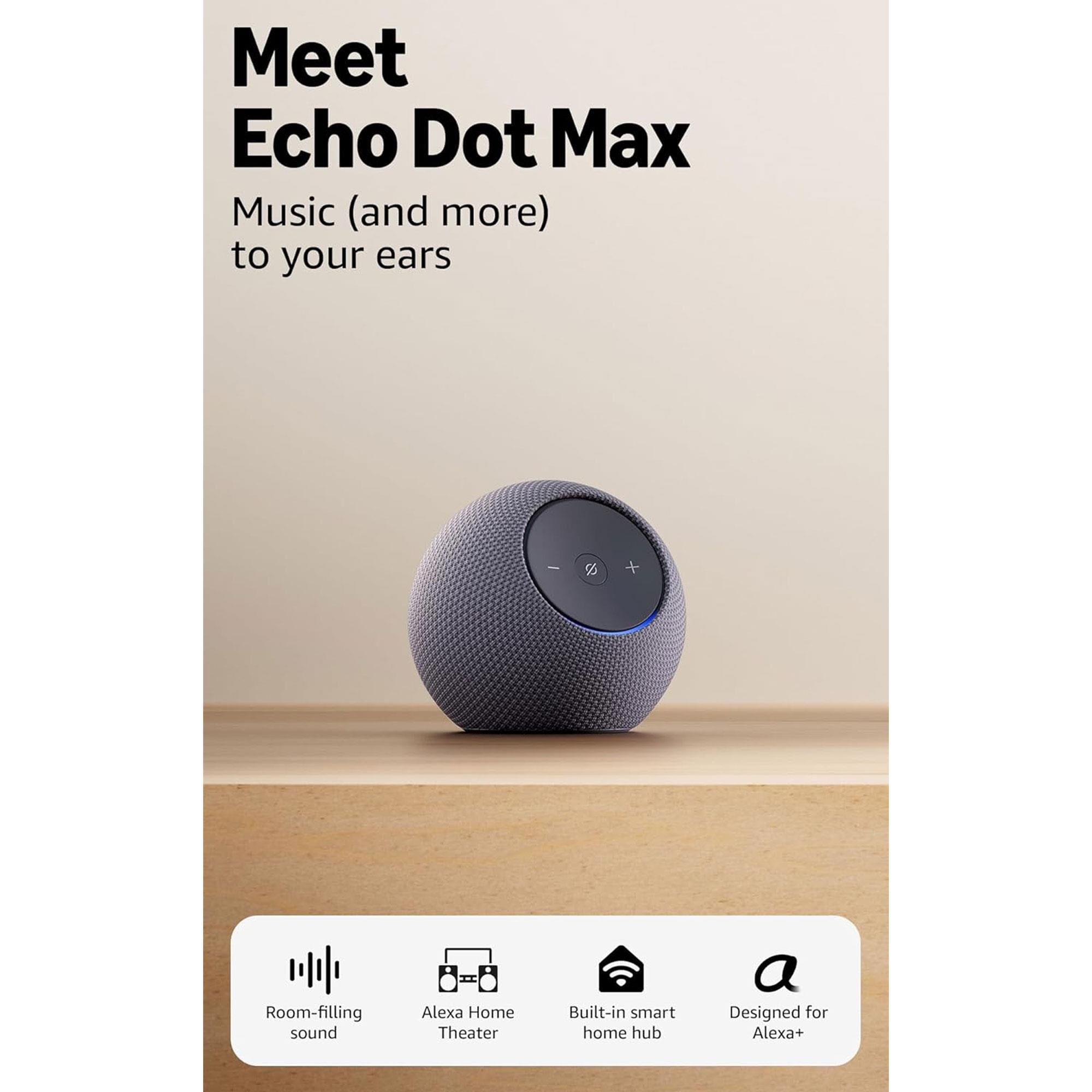 Amazon Echo Dot Max Smart Speaker in Graphite