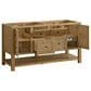 James Martin Vanities Breckenridge 60" Double Bathroom Vanity in Light Natural Oak with 3 cm Carrara White Marble Top and Rectangular Sinks, , large