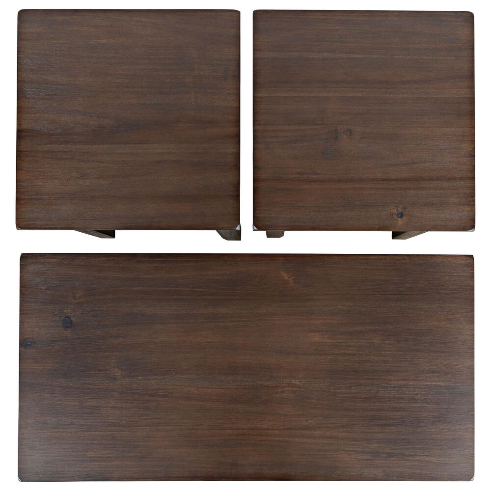 Waltham Eros 3-Piece Occasional Table Set in Brushed Chestnut, , large