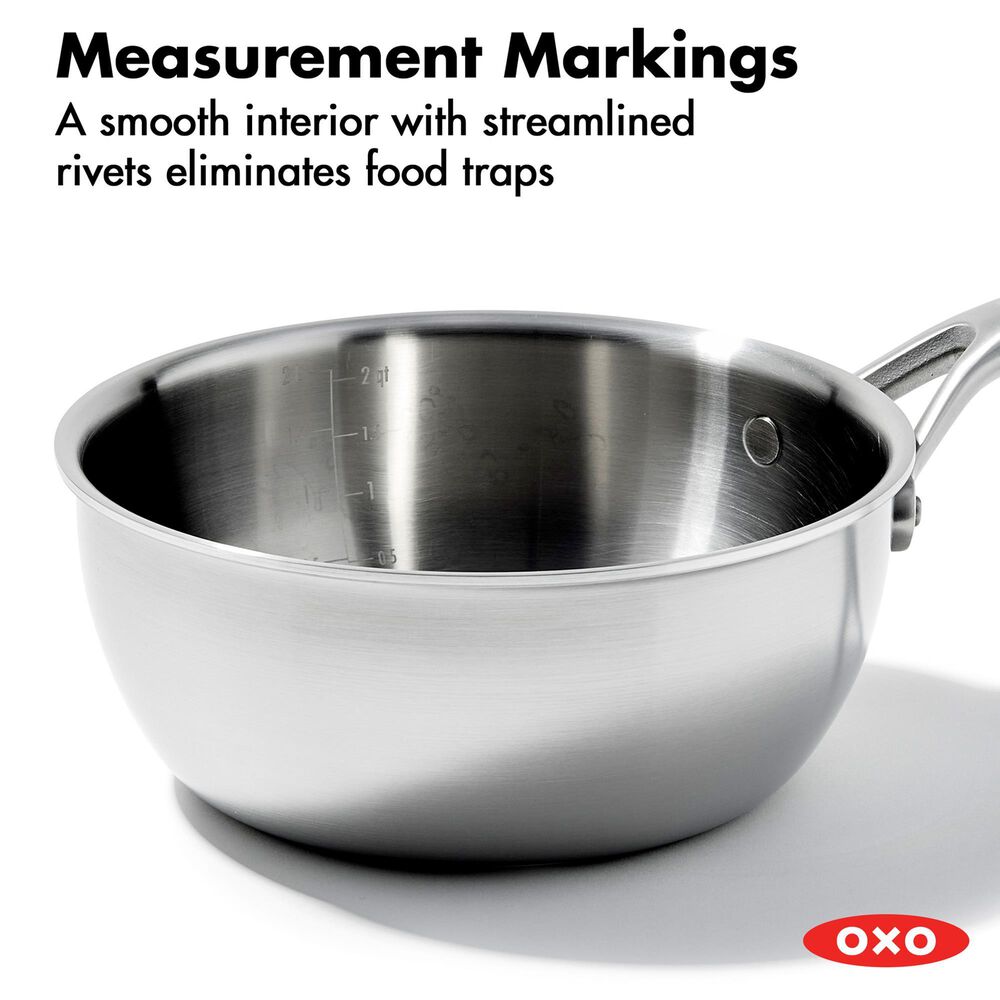 Green Pan Mira 3.5-Quart Covered Chef's Pan with Lid in Stainless Steel, , large