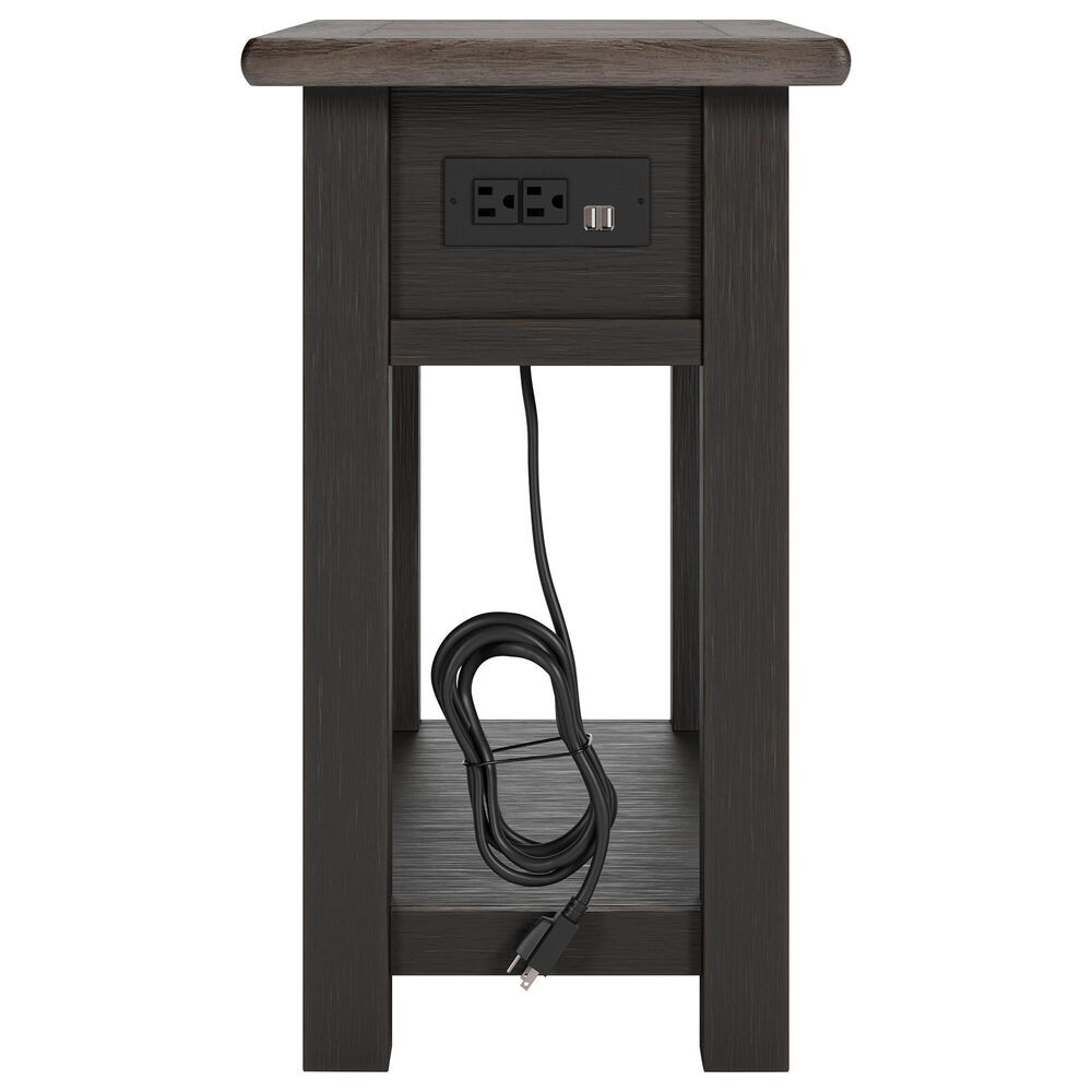 Ashley Tyler Creek End Table in Grayish Brown and Black, , large