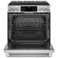 Cafe 30" Slide-In Front Control Induction and Convection Range with Warming Drawer, , large