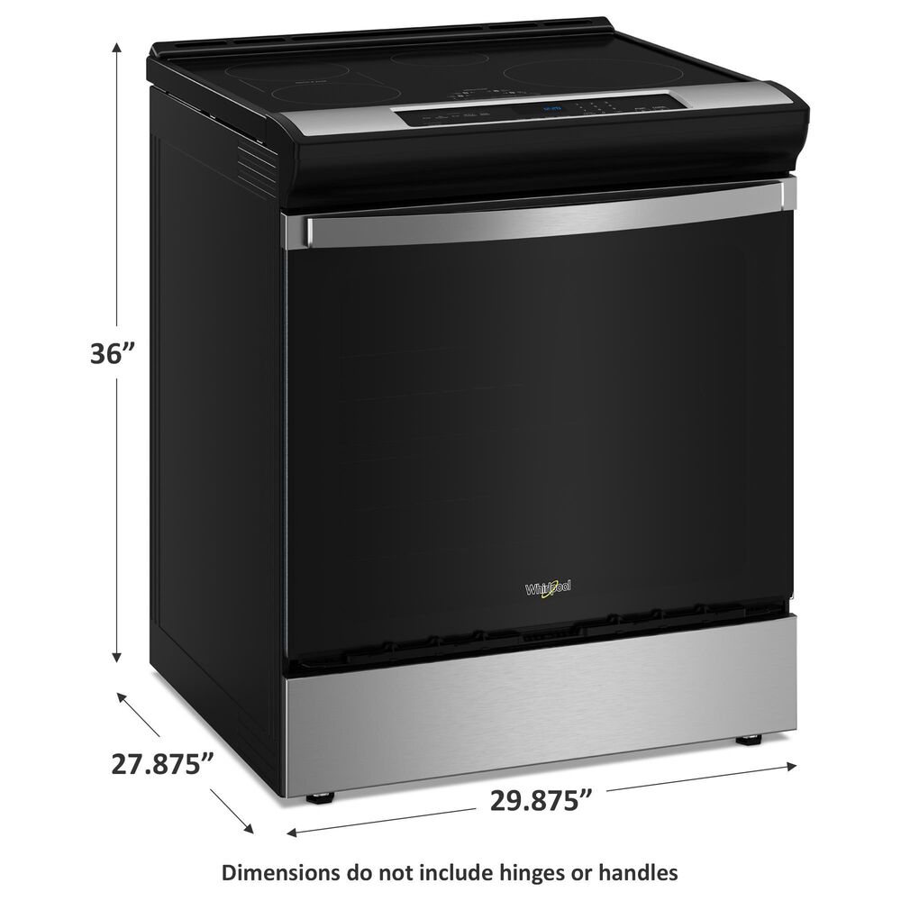 Whirlpool 6.4 Cu. Ft. Induction Range with No Preheat Air Fry in Fingerprint Resistant Stainless Steel, , large