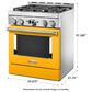 KitchenAid 4.1 Cu. Ft. Freestanding Gas Range with True Convection in Yellow Pepper, , large
