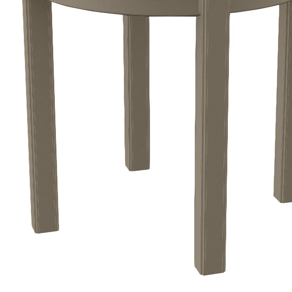 Telescope Casual Furniture Outdoor Round End Table in Boardwalk and Storm, , large