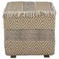 Martin Svensson Home Mazatlan 18" Square Pouf in Textured Gray and Beige, , large