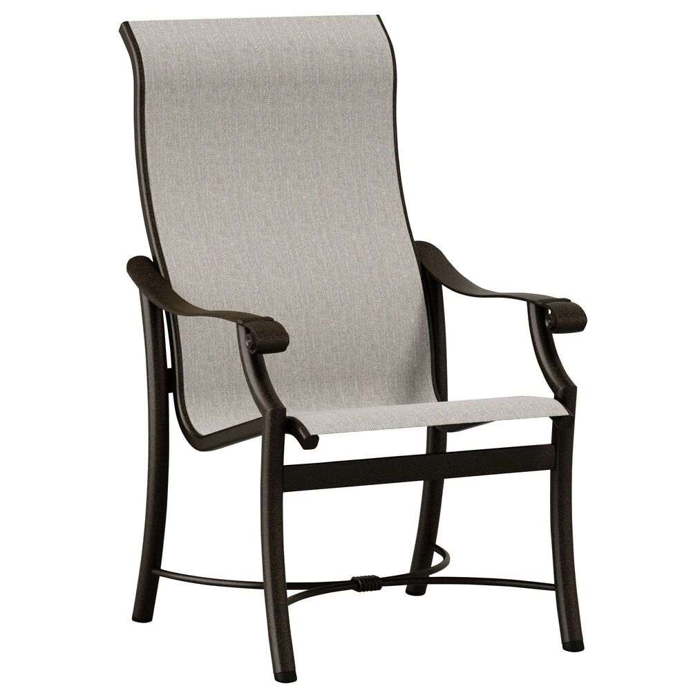 Tropitone Montreux Patio Dining Chair in Beige Grey, , large