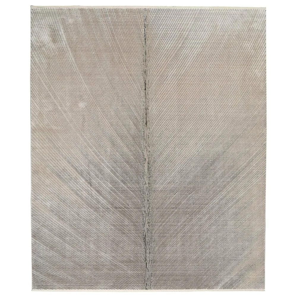 Nourison Balian 5"3" x 7"3" Silver and Grey Area Rug, , large