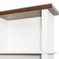 HOMLUX 6-Hook Hall Tree with 16-Compartment in White and Walnut, , large