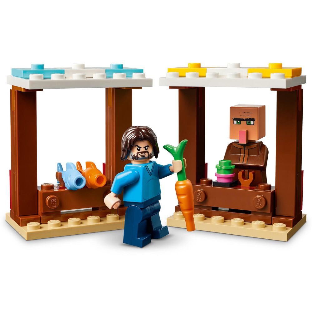 LEGO Minecraft The Ghast Balloon Village Attack Building Set in Multicolor, , large