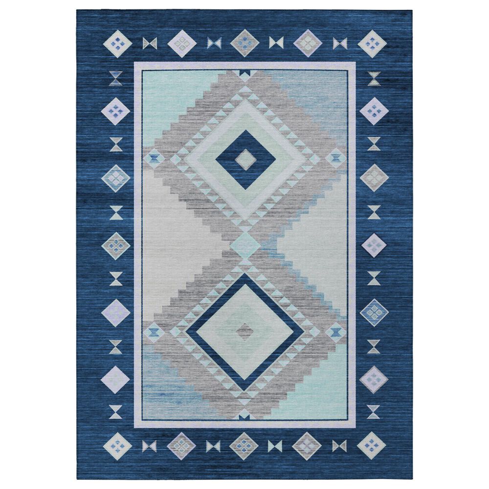 Dalyn Rug Company Phoenix 2"3" x 7"6" Denim Indoor/Outdoor Runner, , large