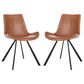 Safavieh Terra Accent Chair in Light Brown/Black (Set of 2), , large