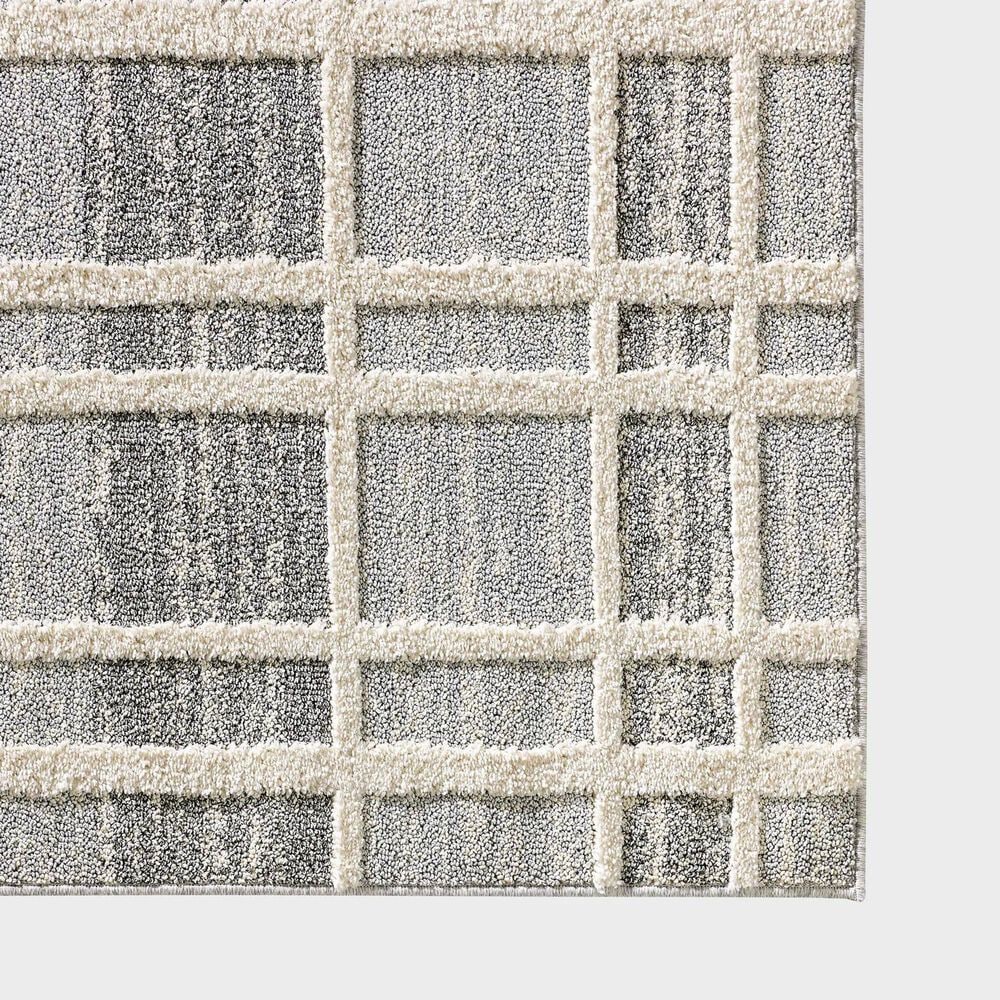 Central Oriental House Aviana Grey and Cream 5&#39; x 7&#39;3&quot; Area Rug, , large