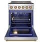 Thor Kitchen Gordon Ramsay 4.6 Cu. Ft. Professional Liquid Propane Range with Bronze Handle Kit in Stainless Steel, , large
