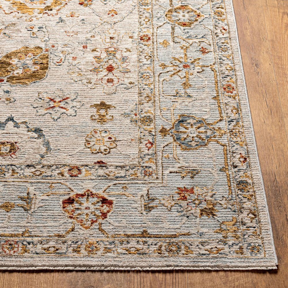 Surya Reina Light Gray, Cream, Denim, Rust, Mustard, Olive and Tan 2' x 2'11" Area Rug, , large