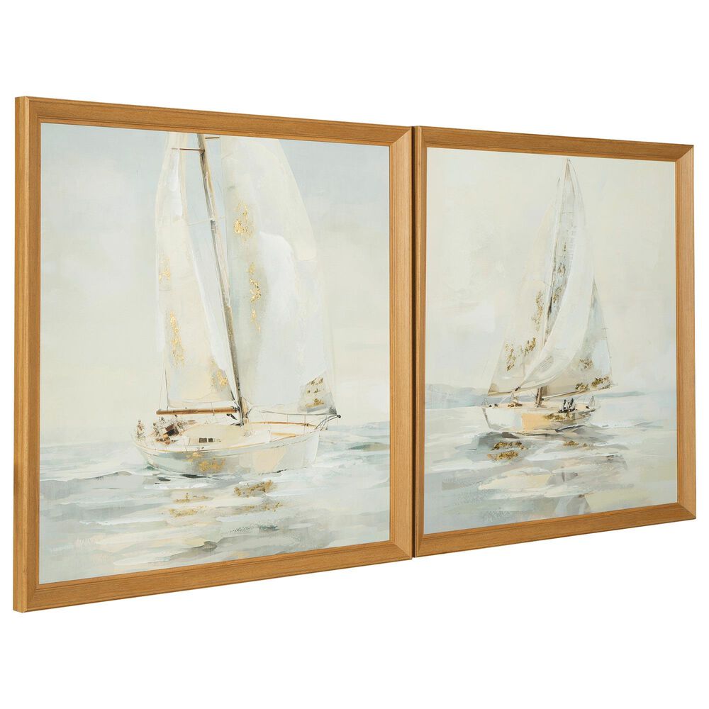 Ashley Winbrook 30" x 30" Wall Art in Gray and Tan (Set of 2), , large