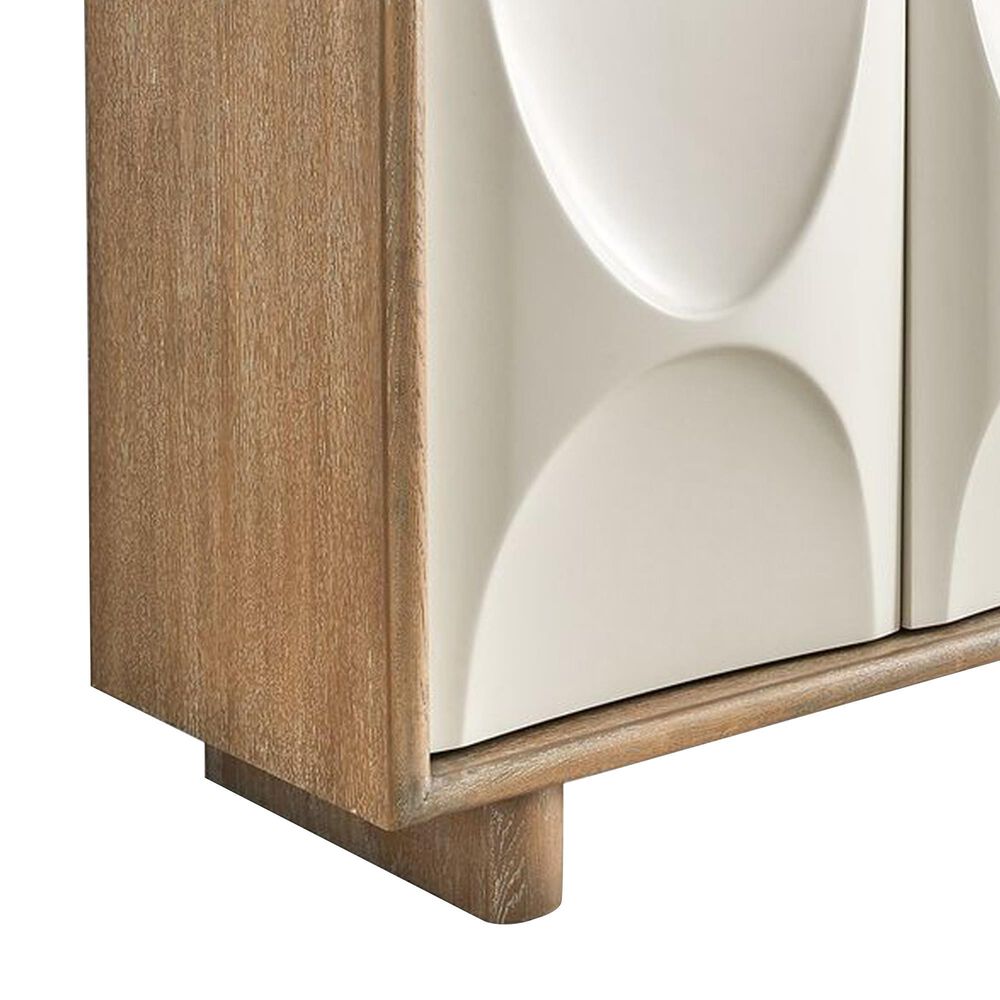 Uttermost Swoosh 5-Door Cabinet in Natural and Cream, , large
