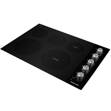 KitchenAid 30" Electric Cooktop in Black, , large