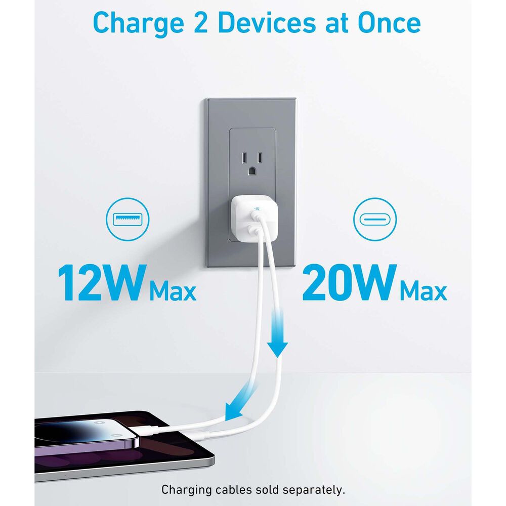 Anker 323 Wall Charger 33W in White, , large