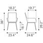 Zuo Modern Lyon Dining Chair in Natural/Black (Set of 2), , large