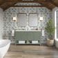 James Martin Vanities Breckenridge 60" Double Bathroom Vanity in Smokey Celadon with 3 cm Ethereal Noctis Quartz Top and Rectangular Sinks, , large