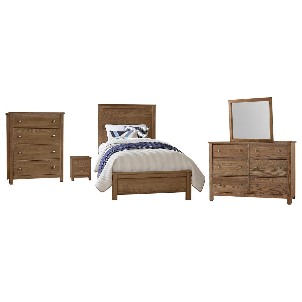Viceray Collections Fundamentals 5-Piece Twin Bedroom Set in Natural, , large