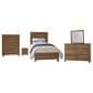 Viceray Collections Fundamentals 5-Piece Twin Bedroom Set in Natural, , large