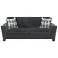 Ashley Abinger Stationary Sofa and Loveseat Set in Smoke, , large