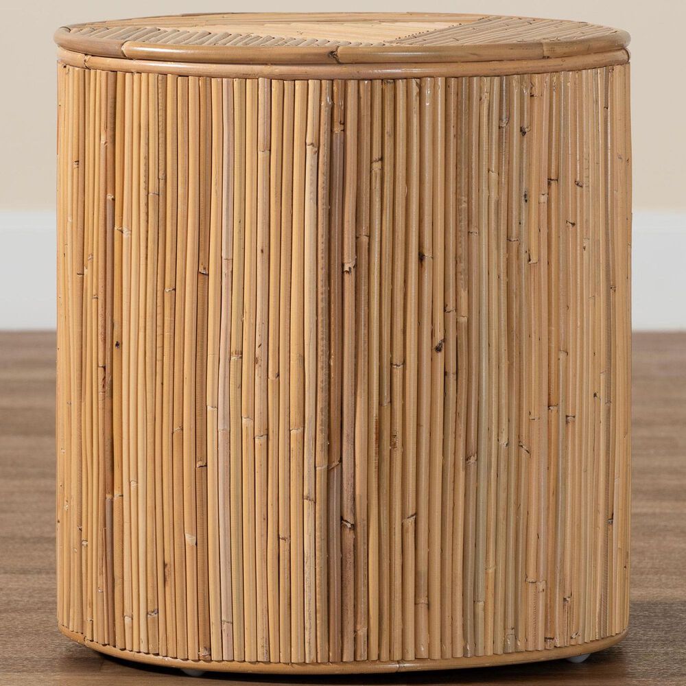 Baxton Studio Milagra End Table in Natural, , large