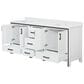 Lexora Home Ziva 80" Double Bathroom Vanity in White with 2 cm White Quartz Top and Rectangular Sinks, , large