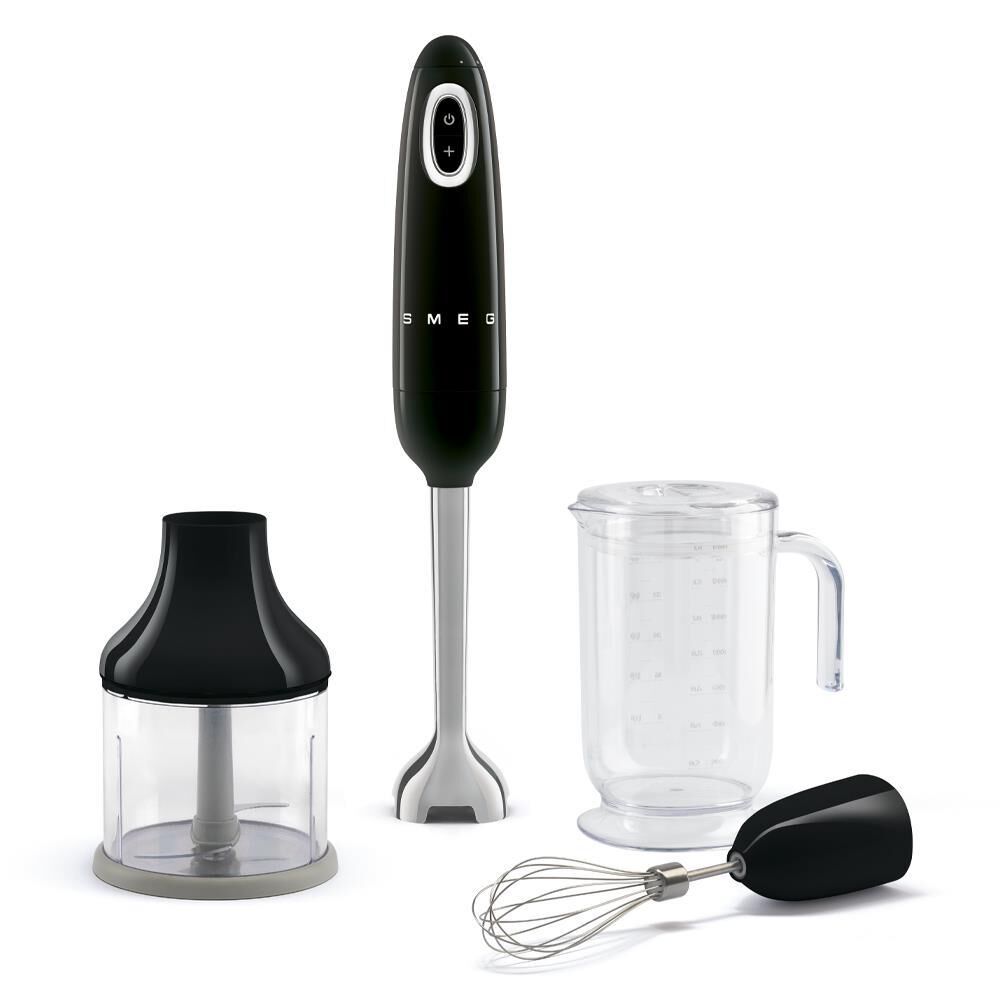 SMEG Retro-Style Hand Blender with Accessories in Black, , large