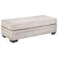 Northwestern Bailey Storage Ottoman in Cream, , large