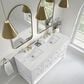 James Martin Vanities Breckenridge 60" Double Bathroom Vanity in Bright White with 3 cm Ethereal Noctis Quartz Top and Rectangular Sinks, , large