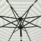 HOMLUX 10" Patio Umbrella with Adjustable Tilt and Scalloped Edge in Green, , large