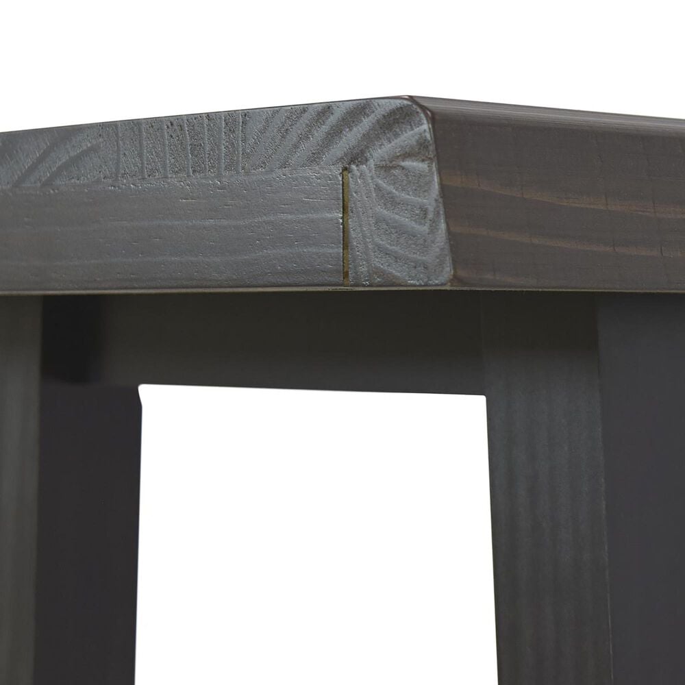 Steve Silver Jennings Live Edge Stool in Distressed Cherry and Ebony, , large