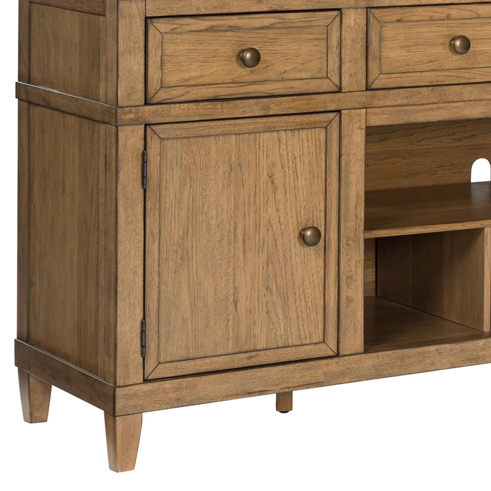 Ashley Sharlance 81" XL TV Stand in Light Brown, , large