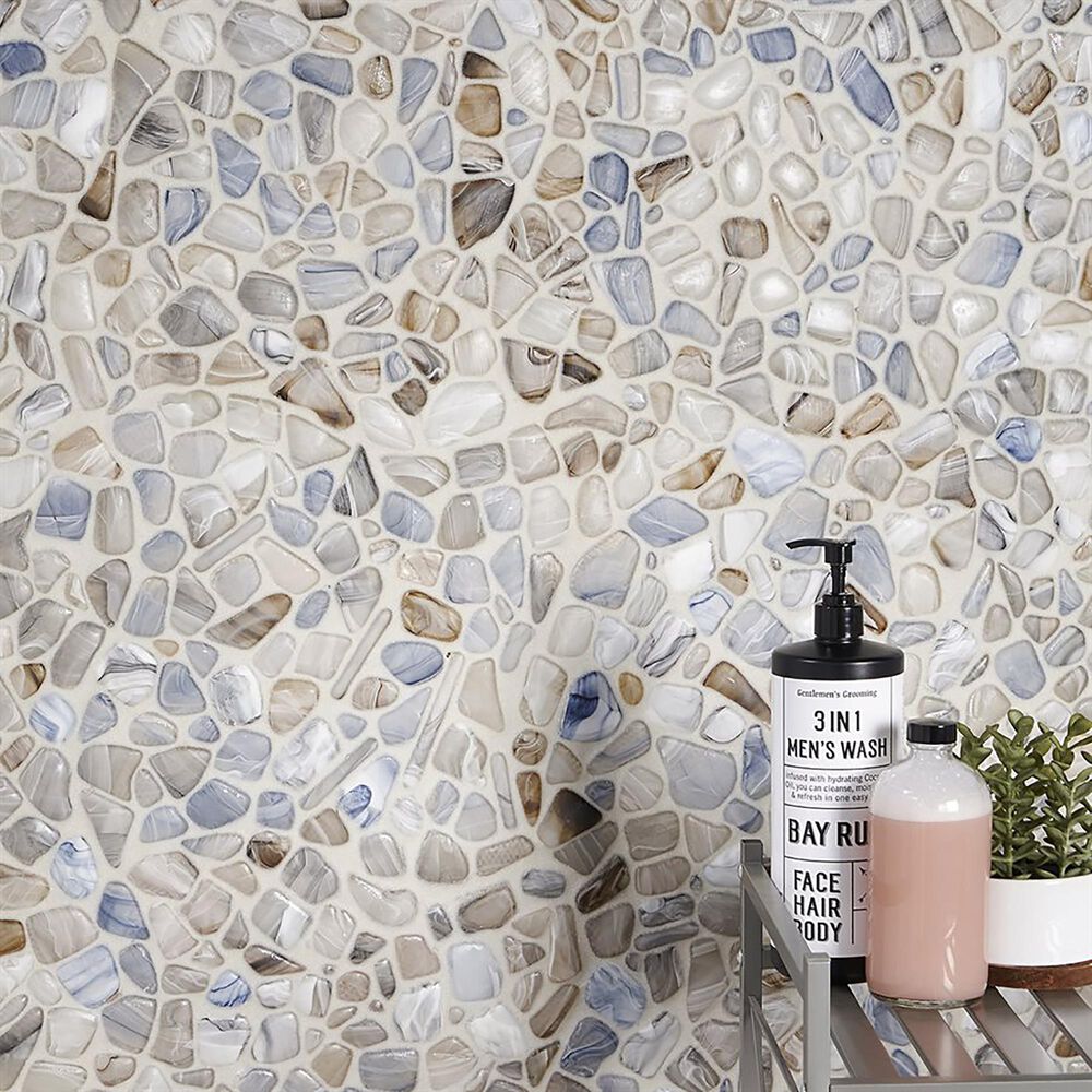 Soho Studio Oasisglass Glass 12&quot; x 12&quot; Mosaic Sheet, , large