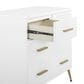 Delta Sloane 4 Drawer Dresser with Changing Top in White and Melted Bronze, , large