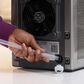 GE Profile Opal Mini Pro Nugget Ice Maker with Side Tank in Stainless Steel and Charcoal Gray, , large