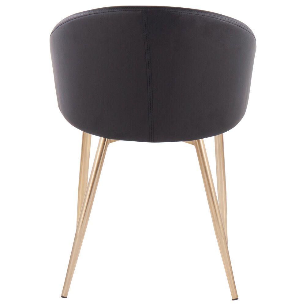 Lumisource Claire Chair in Black/Gold, , large