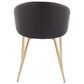 Lumisource Claire Chair in Black/Gold, , large