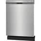 Frigidaire 3 Piece Kitchen Package with 25.6 Cu. Ft. Standard Depth Side-by-Side Refrigerator, 30" Freestanding Gas Range with Quick Boil Burner, 24" Built-In Dishwasher with MaxDry in Stainless Steel, , large