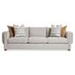 Bernhardt Tori Stationary Fabric Sofa in Heather Brown, , large