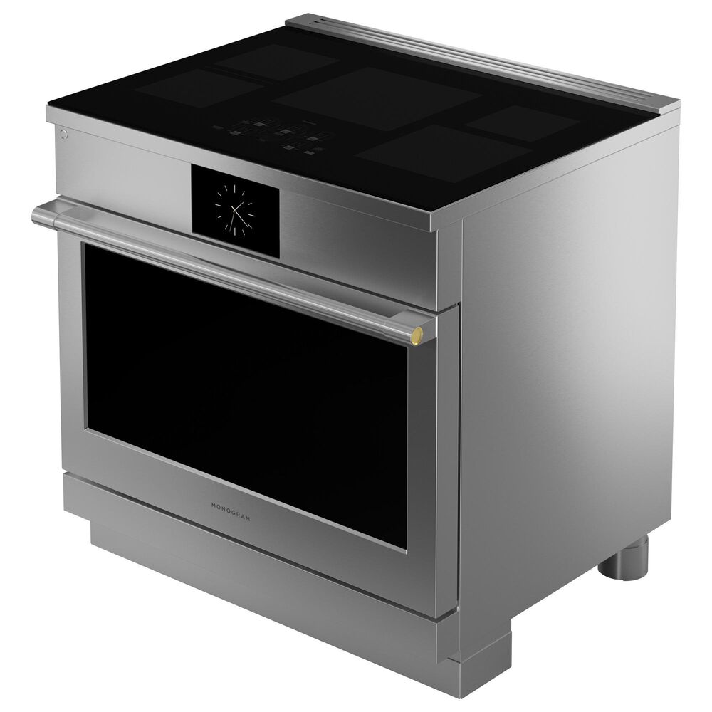 Monogram 36" Induction Professional Range with 5-Elements in  Stainless Steel, , large