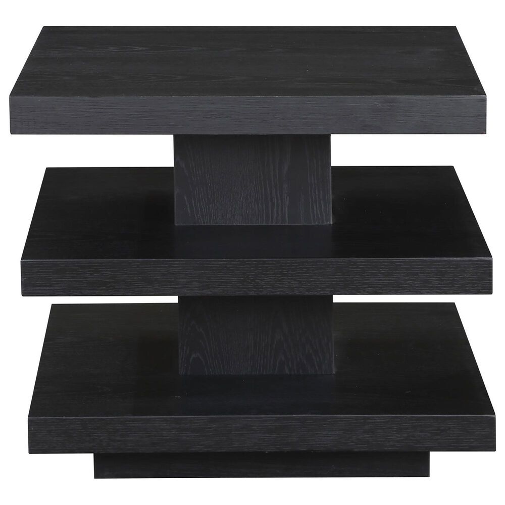 Steve Silver Canyon Square End Table in Black, , large