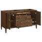 James Martin Vanities Myrrin 60" Double Vanity in Mid Century Walnut with 3 cm Victorian Silver Quartz Top, , large