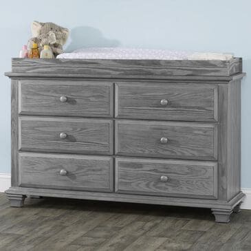 Oxford Baby Kenilworth 6 Drawer Dresser in Graphite Gray, , large