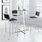 Zuo Modern Soar Bar Stools in Black and Silver (Set of 2), , large