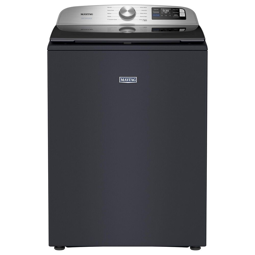 Maytag 5.2 Cu. Ft. Top Load Agitator Washer in Midnight Steel, , large